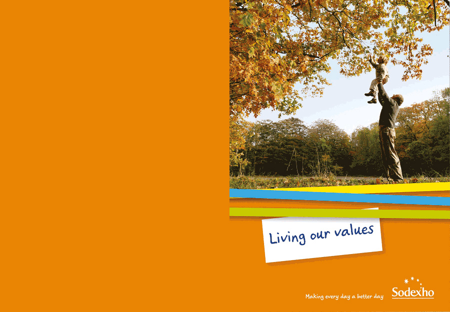 rwcreate | Sodexho corporate responsibility brochure spread