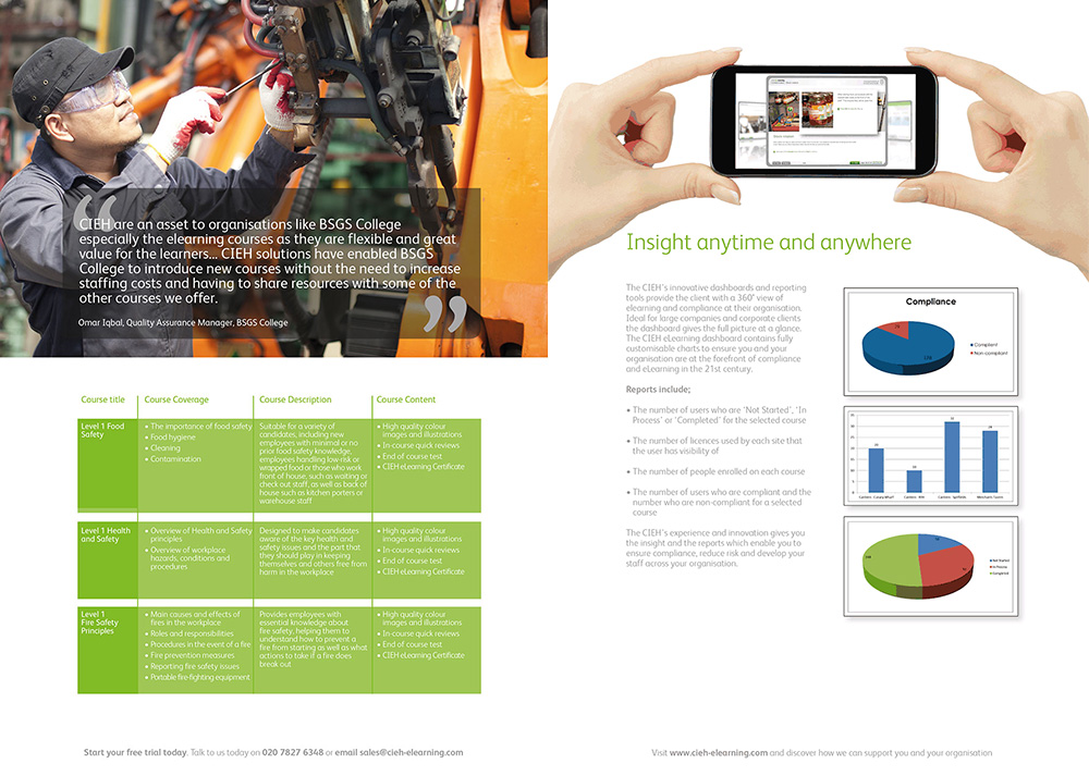 rwcreate | elearning brochure spread