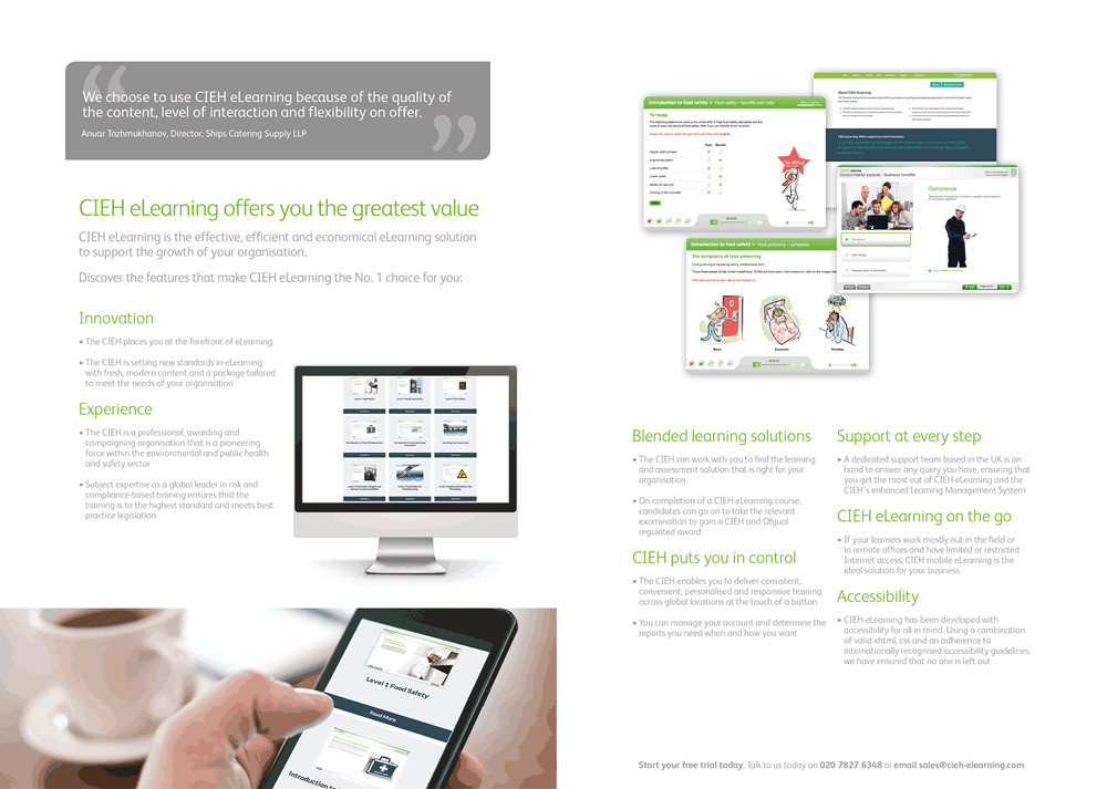 rwcreate | elearning brochure spread 2