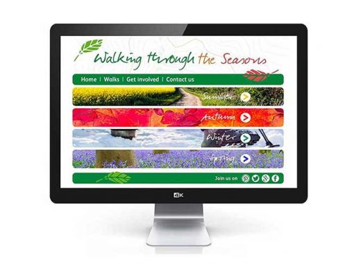 Walking through the seasons website