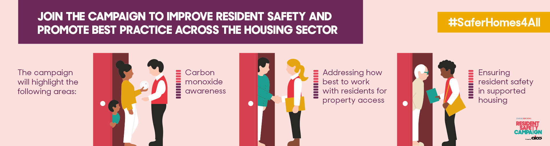 rwcreate | Resident Safetly campaign main panel graphic